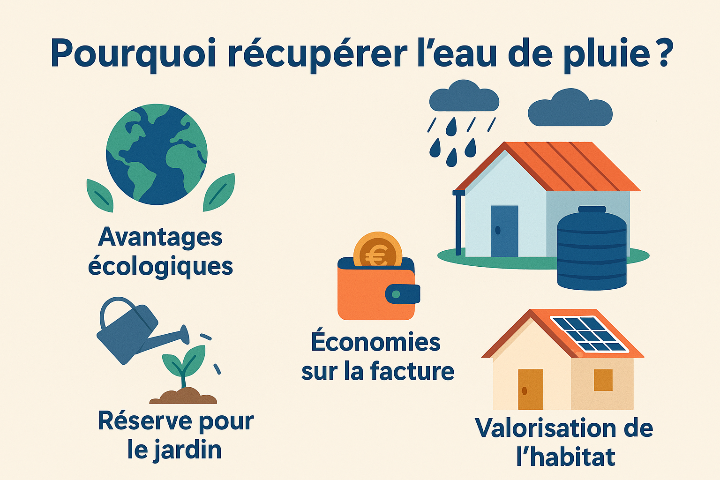 ILLUSTRATION récupération eau de pluie avantages