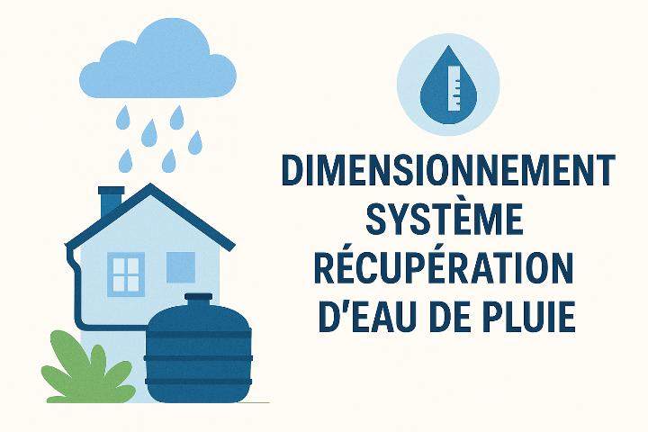 comment dimensioner sa cuve ? Illustration pour dimensionnement système récupération d’eau de pluie