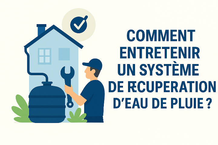 illustration pour l'entretien système récupération d’eau de pluie entretien système récupération d’eau de pluie comment faire ?
