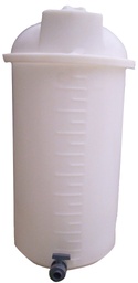 [RESE-PE-AER-100B-VANN-§] ​​RESERVOIR POLYETHYLENE 100 LITRES ALIMENTAIRE BLANCHE AVEC VANNE